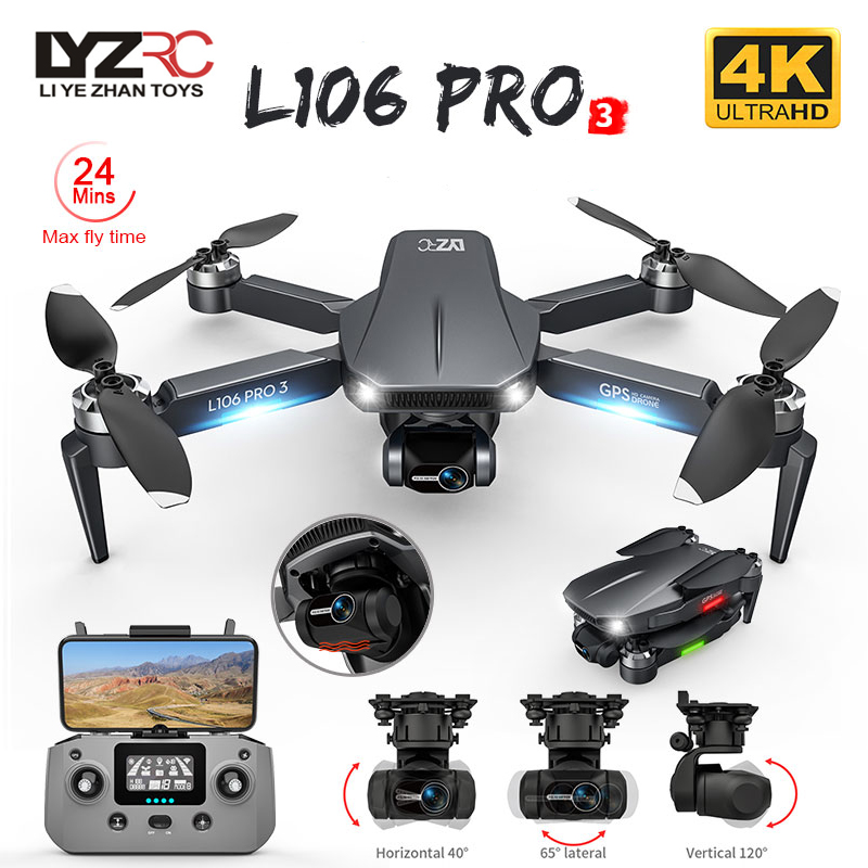 Drone Camera With Gimbal - L106 Pro 3 Drohne 5G WIFI