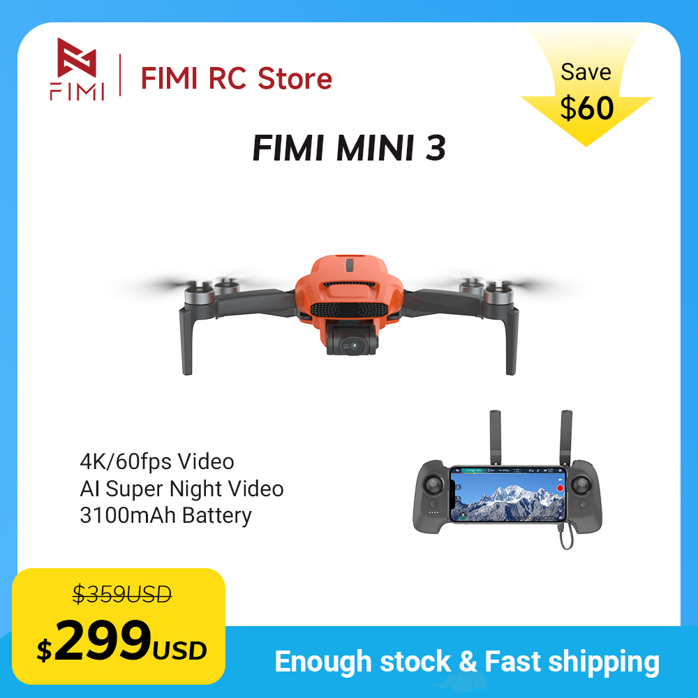 Drone Camera With Gimbal - FIMI MINI 3 Kamera-Drohne 4K 60fps